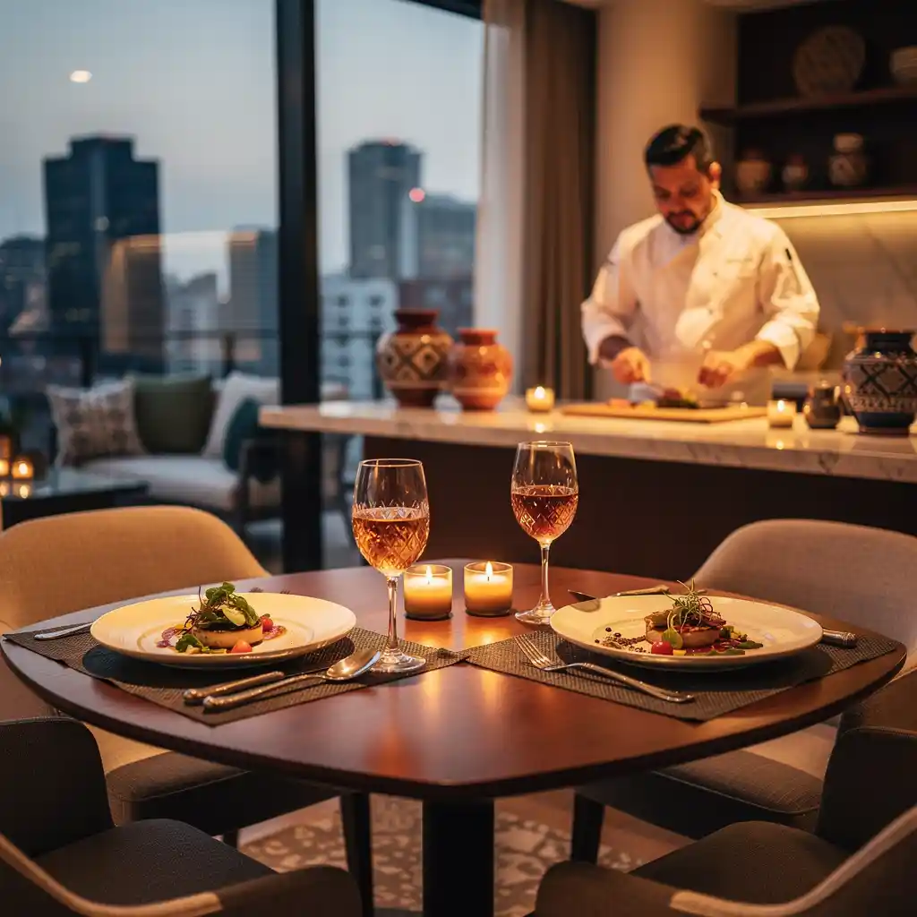 An intimate restaurant level experience in the comfort of your own space